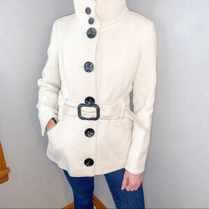 Soia & Kyo Wool Belted Pea Coat